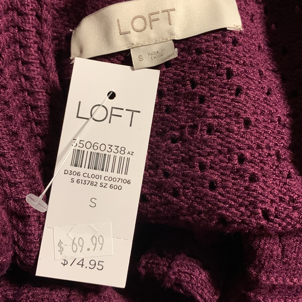 NWT Loft Crochet Cardigan - Picture 4 of 4